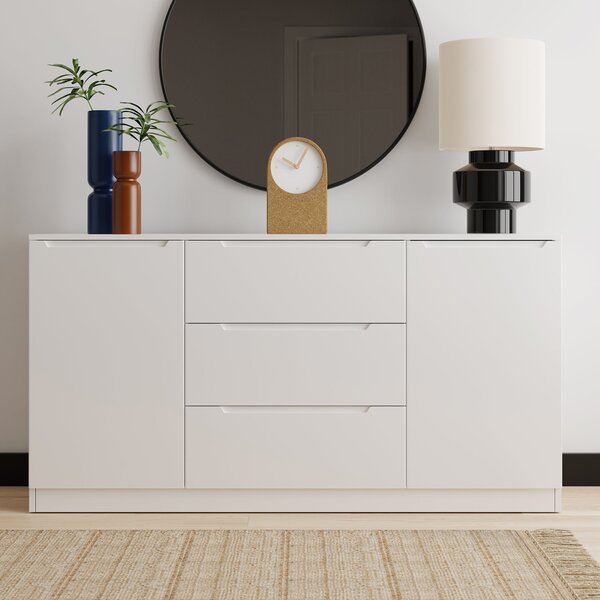 Larson Large Sideboard White White