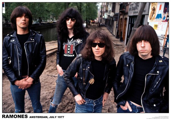 Poster Ramones - Amsterdam 1977, (84.1 x 59.4 cm)