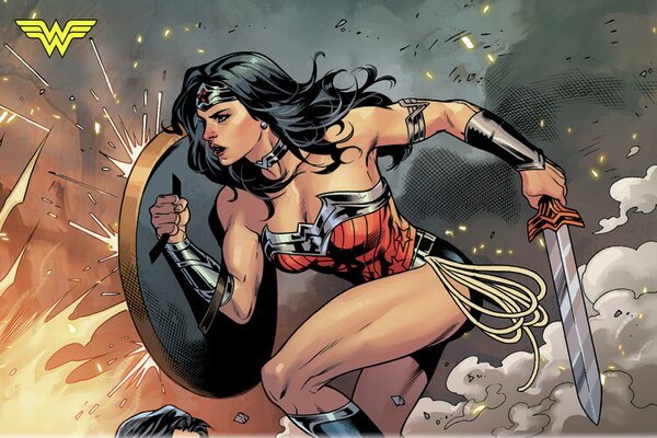 Art Print Wonder Woman - Comics