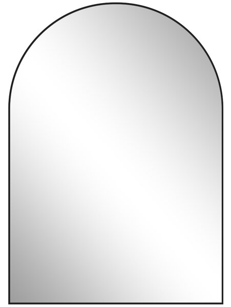 HOMCOM 50 x 70cm Arched Home Mirror - Black