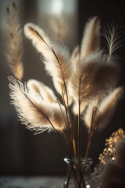 Photography Pampas Grass In Sunlight, Treechild