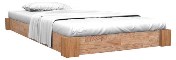 Bed Frame without Mattress Solid Oak Wood 160x200 cm