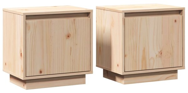 Bedside Cabinets 2 pcs 40x30x40 cm Solid Wood Pine