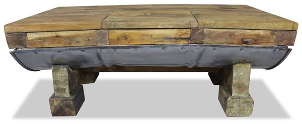 Coffee Table Mixed Recycled Wood 90x50x35 cm