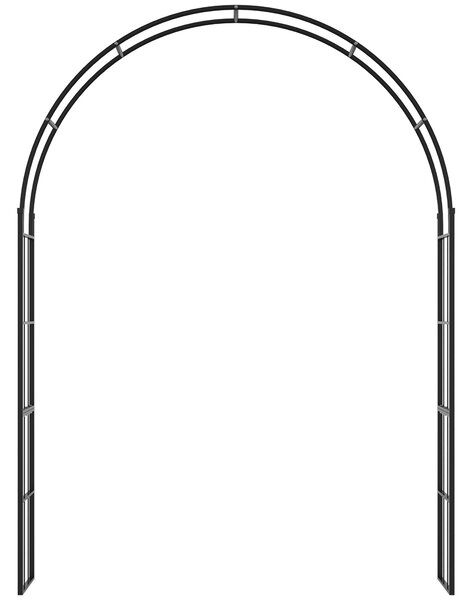 Outsunny 223cm Garden Arch Trellis, Outdoor Wedding Arbor for Ceremony for Climbing Roses, Vines and Plants
