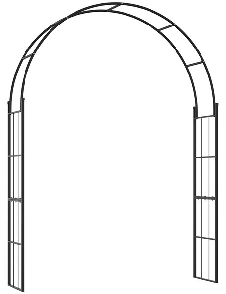 Outsunny 223cm Garden Arch Trellis, Outdoor Wedding Arbor for Ceremony for Climbing Roses, Vines and Plants