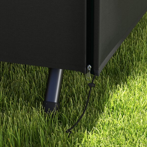 Outsunny 205 x 124cm Three-Seater Swing Chair Protective Cover Black