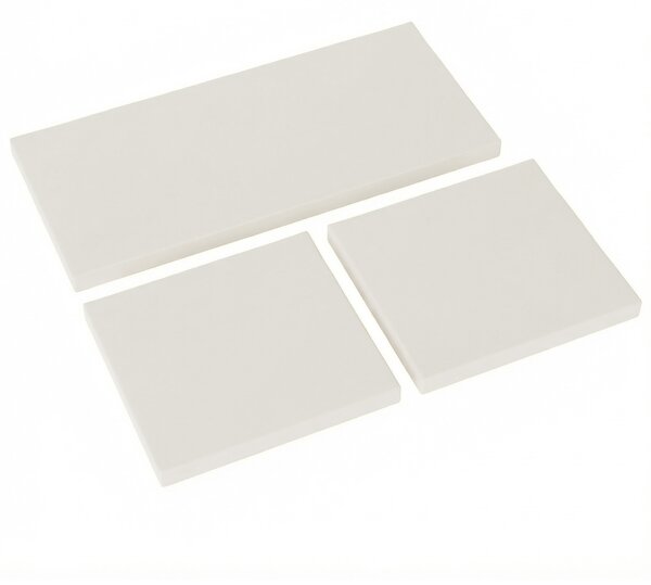 Outsunny Outdoor Seat Cushion Pads for Rattan Furniture, 3 PCs Garden Furniture Cushions, Cream White