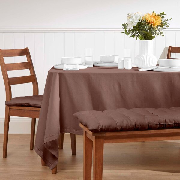 Chocolate Brown Kitchen Dining Garden Bench Seat Pad Cushion, 3 Seater