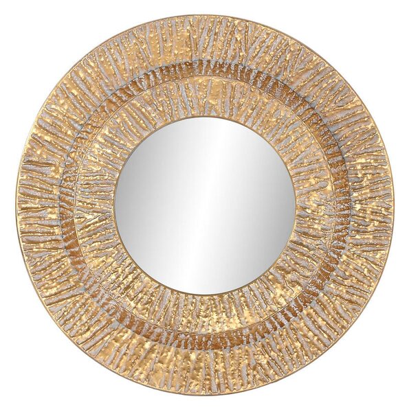 Wall mirror Home ESPRIT Golden Metal Crystal Modern 78 x 4,5 x 78 cm