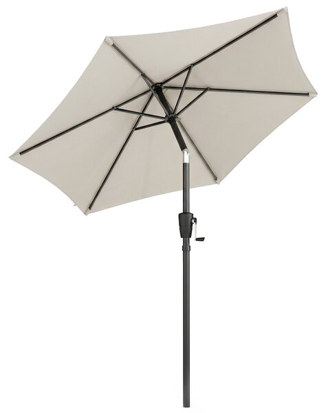 Outsunny 2m Garden Parasol Umbrella, Outdoor Table Parasol Umbrella with Crank Handle, Tilt Function, UV30+ Protection