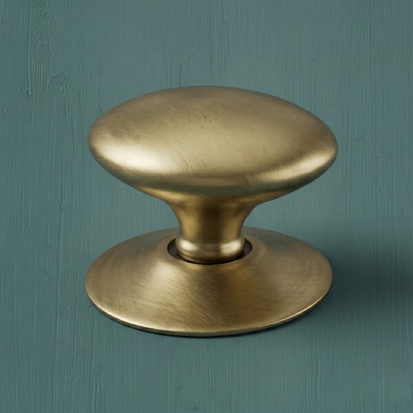 Provence Antique Brass Mushroom Cabinet Knob