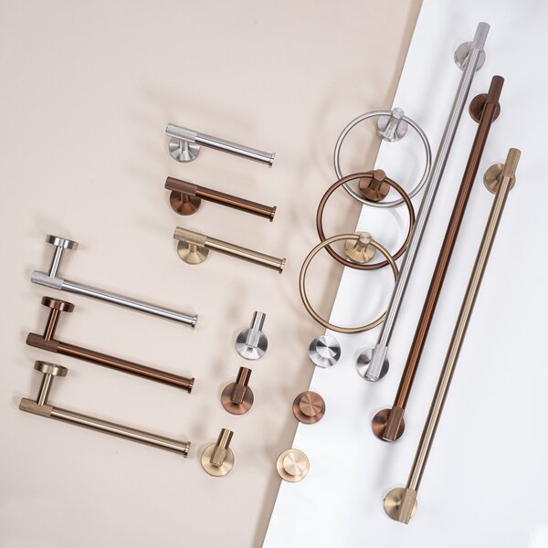 Toilet paper holder 6611 Modern Brush Copper