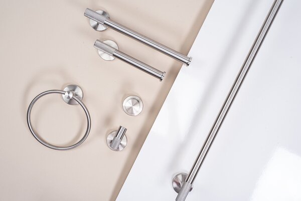 Bathroom hanger 6610a Modern Brush Nickle