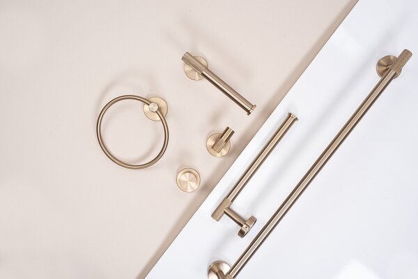 Bathroom hanger 6610a Modern Brush Gold