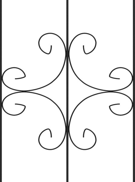 Outsunny Set of Four Spiral Anchor Garden Trellis Panels