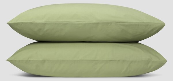 Pear Washed Cotton Percale Pillowcases (Pair) | Square | Piglet in Bed