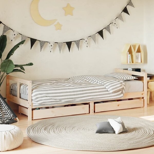 Berwyn 80x200cm Wooden Children Daybed In Natural