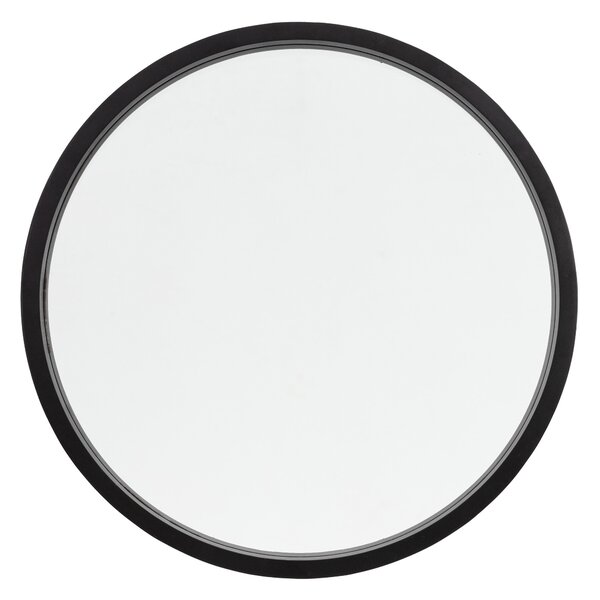 Henty Round Wall Mirror Black