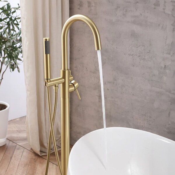 Free-standing faucet Rea MONO Gold Brush