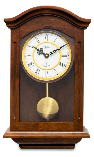 Acctim Thorncroft Pendulum Wall Clock Dark Brown