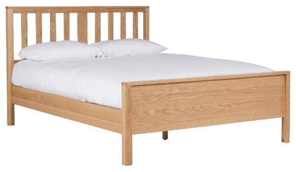 Reston Wooden King Size Bed In Oak Natural