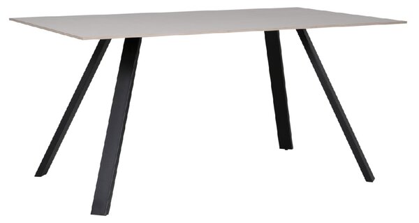 Quincy Ceramic Large Rectangular Dining Table In Grey And Black