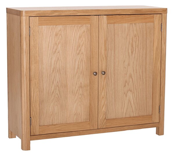 Reston Wooden Storage Cabinet With 2 Doors In Oak Natural