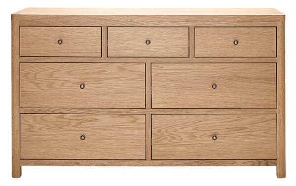 Reston Wooden Chest Of 7 Drawers In Oak Natural