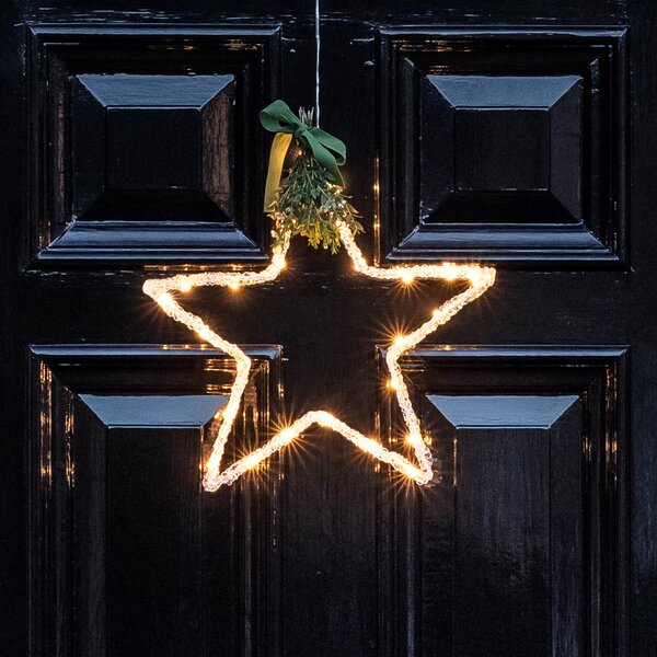 Outdoor Battery Star Christmas Silhouette
