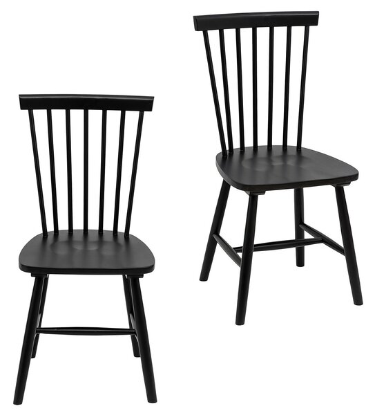 The Spindle Chair - Set of 2 - Black