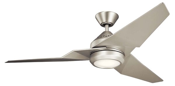 Kichler Jade Ceiling Fan with Light & Remote, 152cm Silver