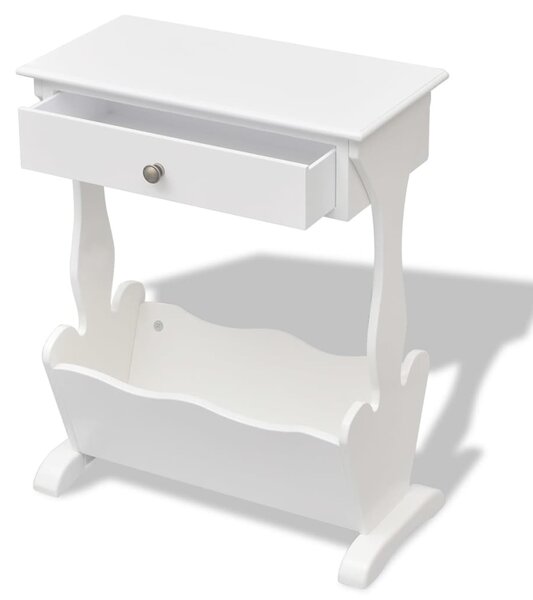 Magazine Rack Melrose White