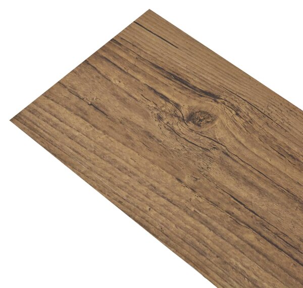 Self-adhesive PVC Flooring Planks 5.02 m² 2 mm Walnut Brown