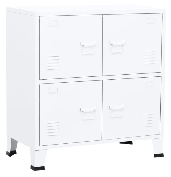 Industrial Storage Chest White 75x40x80 cm Steel