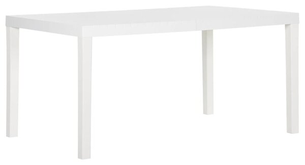 Garden Table 150x90x72 cm PP White