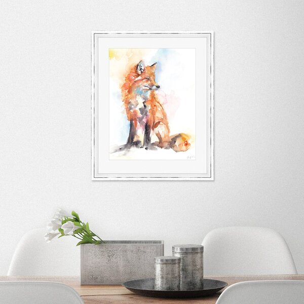 Handsome Fox Framed Print MultiColoured