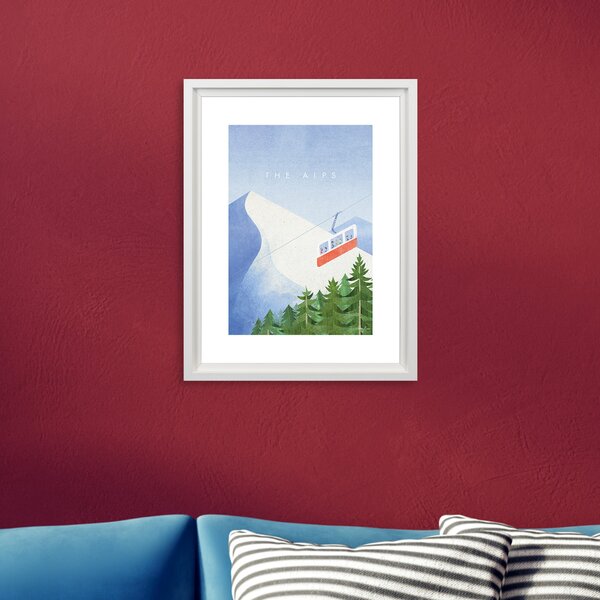 The Alps Framed Print MultiColoured