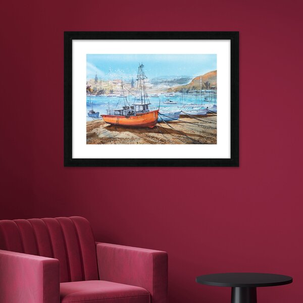 St Mary's Isles Of Scilly Framed Print MultiColoured