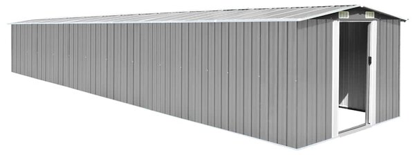 Garden Shed Grey 257x779x181 cm Galvanised steel