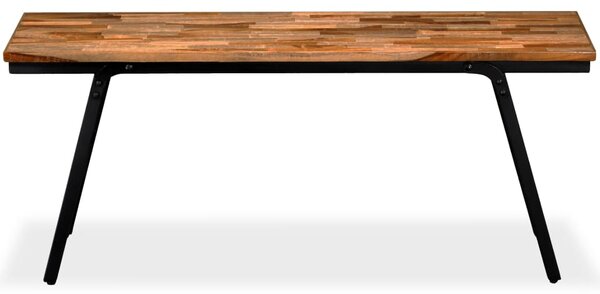 Bench Reclaimed Teak and Steel 110x35x45 cm