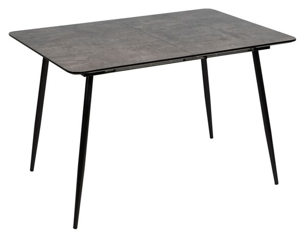 Expandable table Black Grey Iron 120 x 80 x 75 cm