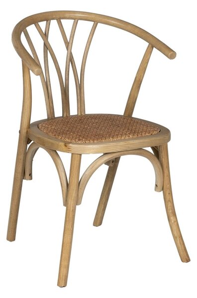 Dining Chair Brown 55 X 50 X 81 CM