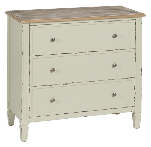 Chest of drawers Beige Natural Fir wood MDF Wood 90 X 42 X 85 CM