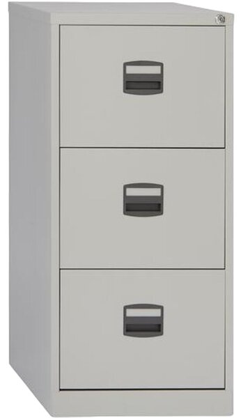 File Cupboard Bisley 3 drawers Grey A4 Metal Steel 102 x 41 x 40 cm