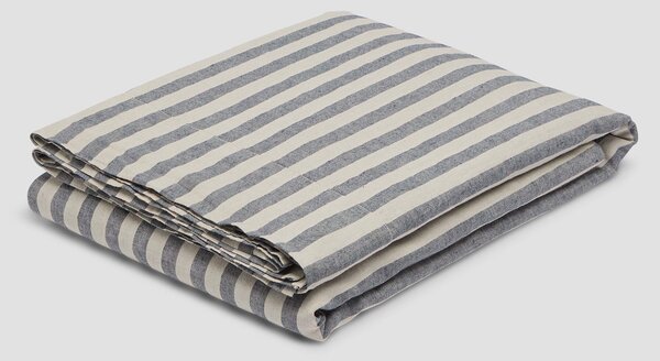 Atlantic Pembroke Stripe Linen Blend Flat Sheet | Single | Piglet in Bed