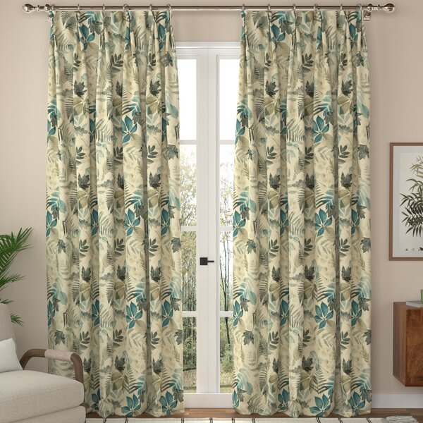 ANTE DECOR Folium Made To Measure Curtains Prussian