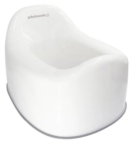 Deambaby First Stage Toddler Potty with Grey Trim - White