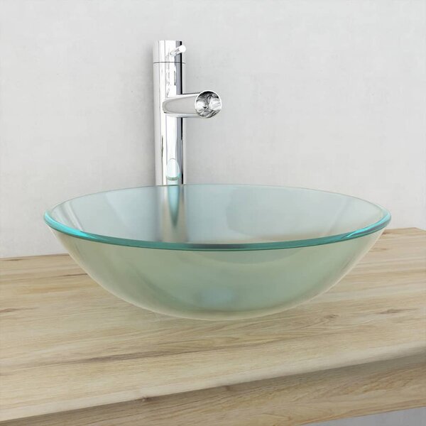 Basin Tempered Glass 42 cm Frosted