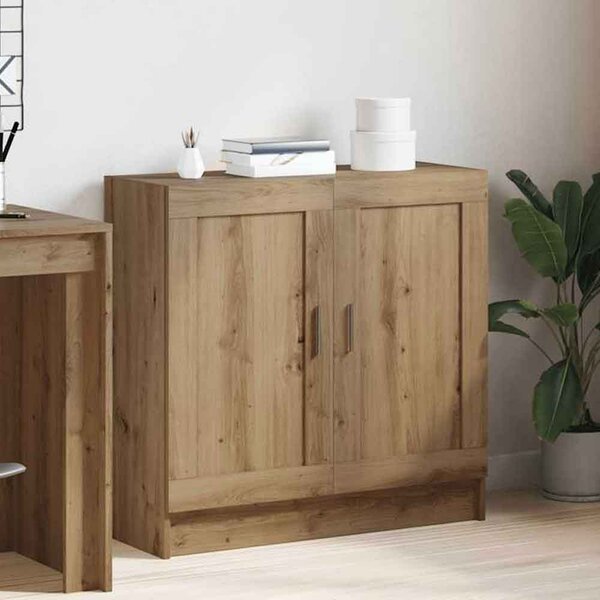 Aponka 80cm Wooden Storage Cabinet With 2 Doors - Artisan Oak